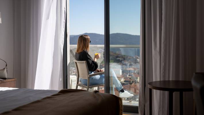 Quarto duplo com vista vila Hotel Freixo Douro Superior Freixo de Espada à Cinta