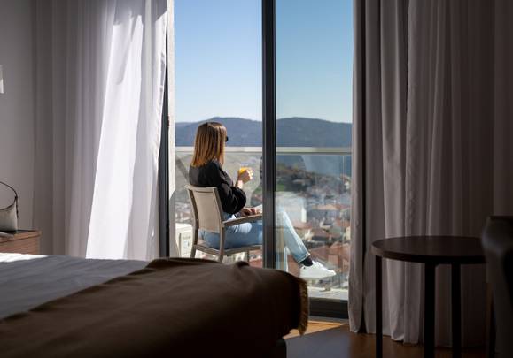 Quarto duplo com vista vila Hotel Freixo Douro Superior Freixo de Espada à Cinta